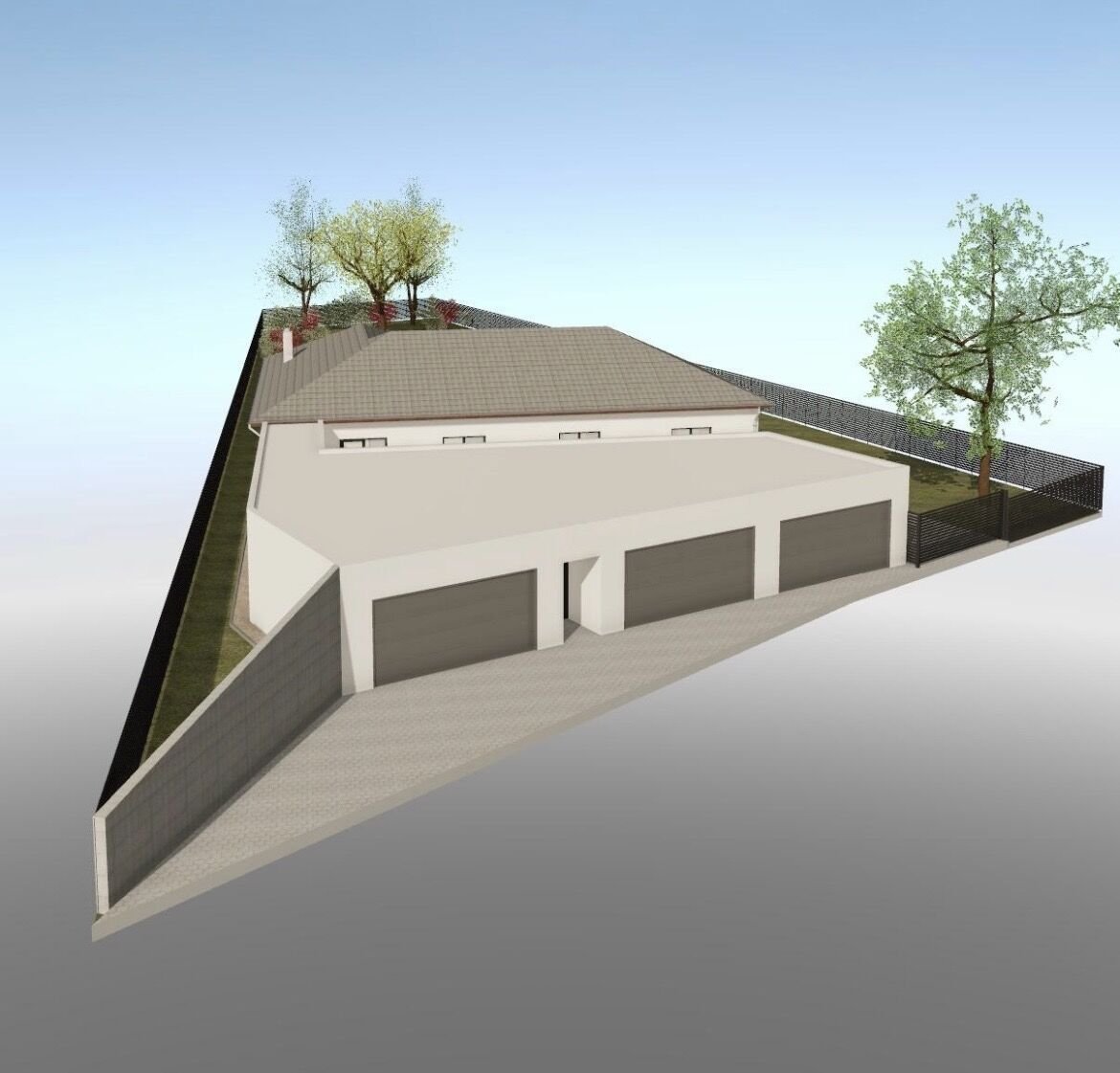 Pozemek 2 011 m² s architektonickým projektem moderní vily | Dvorce u Jihlavy